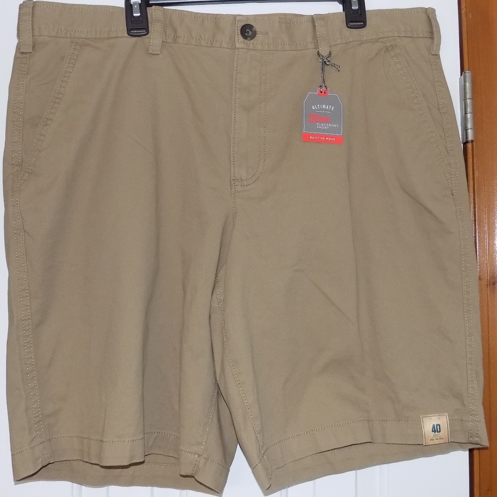 URBAN PIPELINE Flat Front SHORTS - Khaki - 40